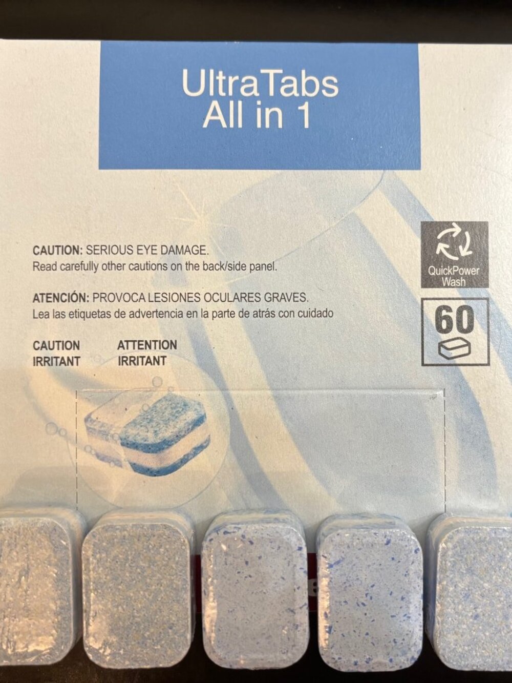 Miele All in 1 Dishwasher Tablets Detergent 60pcs Pack Powerful Cleaning